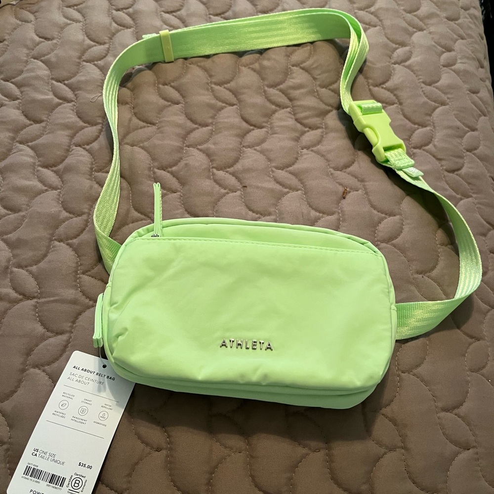 Athleta Lime Green All About Belt Bag